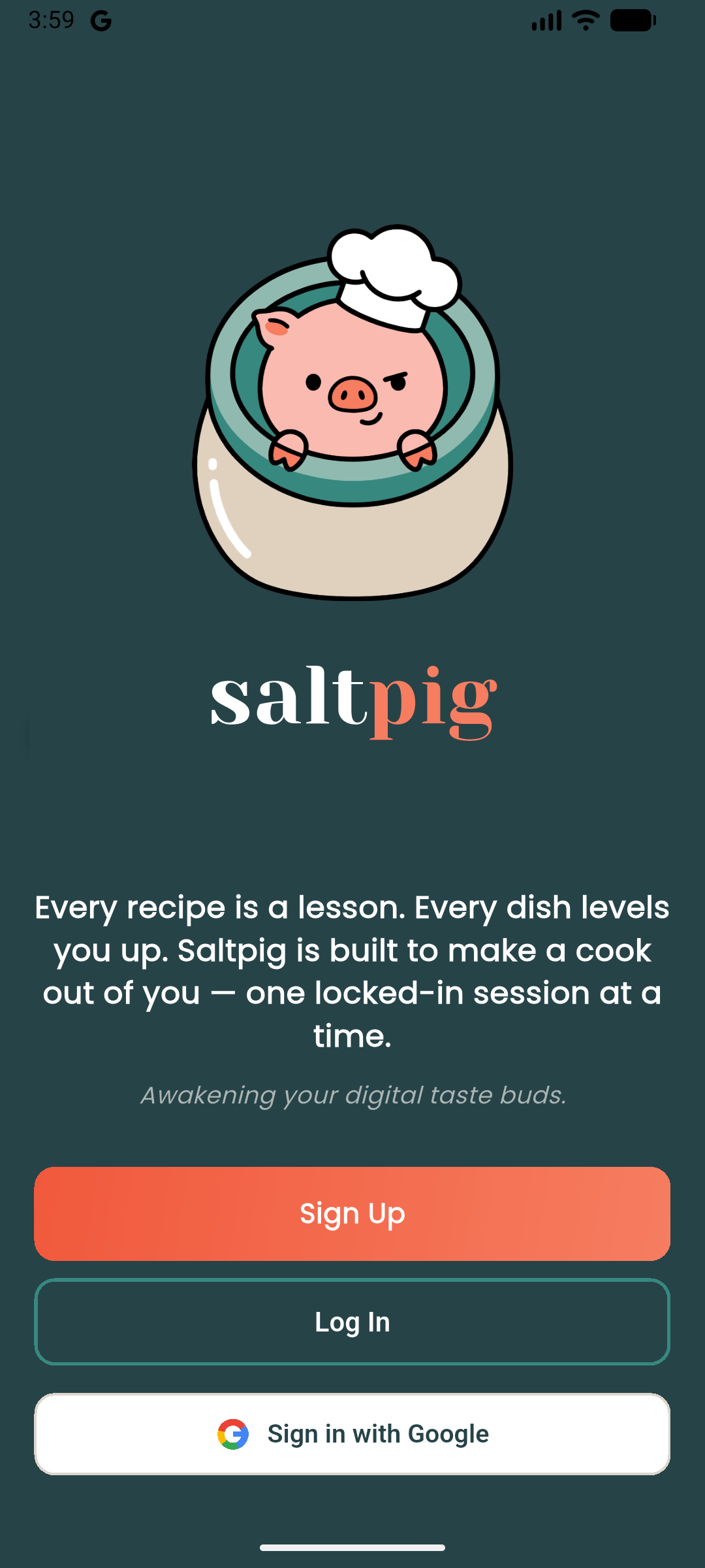 saltpig app on a phone